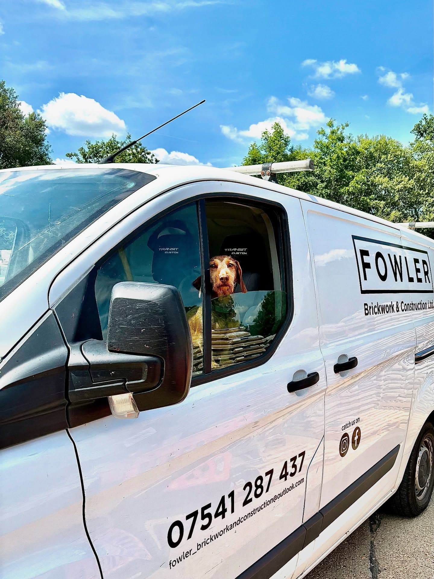Jack and the Fowler Brickwork Van